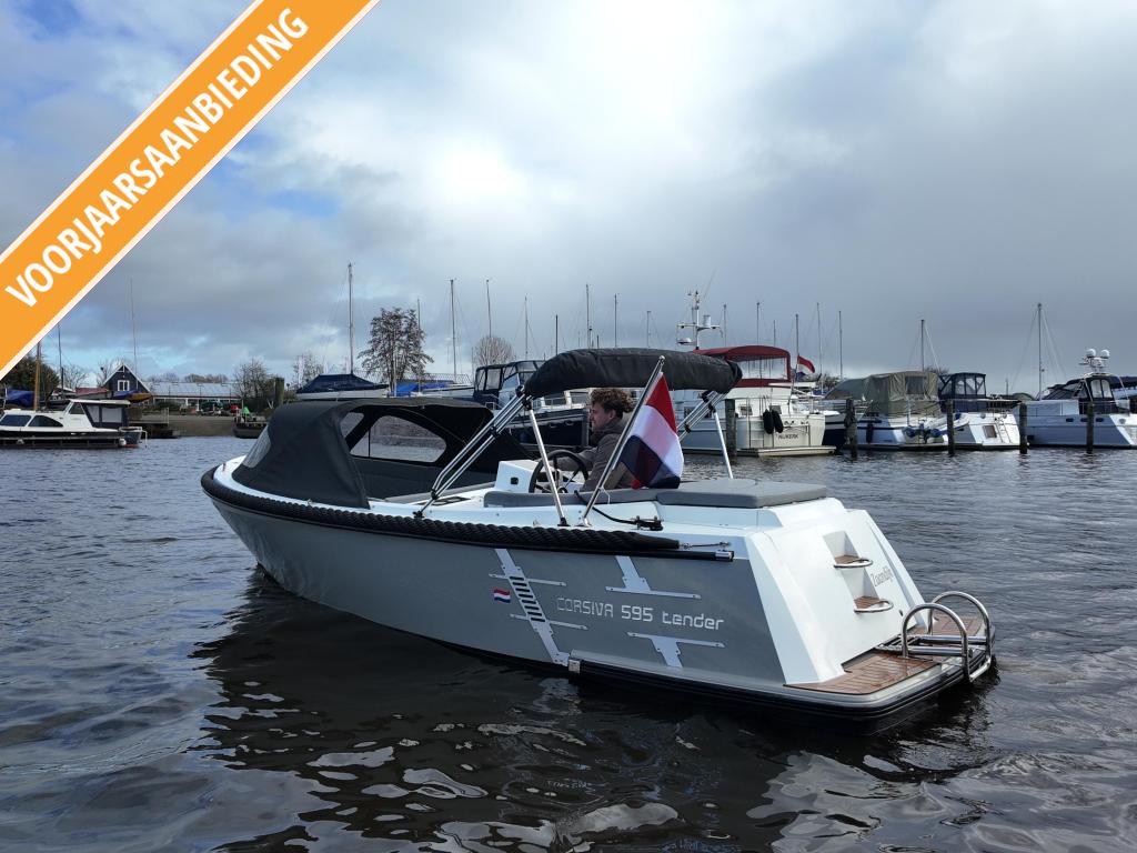 Corsiva 595 Tender + 20PK Suzuki 2023, Watersport en Boten, Sloepen, 10 tot 30 pk, Zo goed als nieuw, 3 tot 6 meter, Buitenboordmotor
