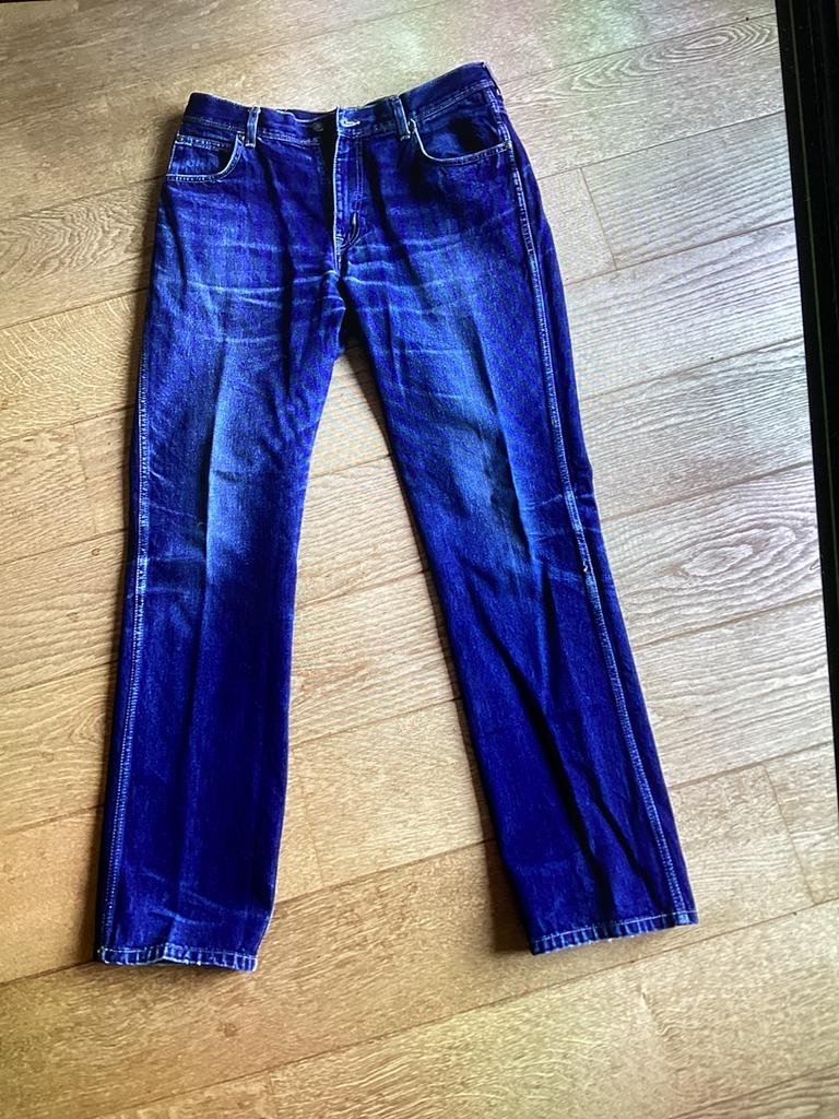Wrangler spijkerbroek. Maat W 36 - L 34., Kleding | Heren, Spijkerbroeken en Jeans, Ophalen of Verzenden, Zo goed als nieuw, Blauw