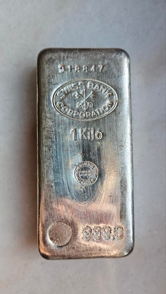 1 kilo swiss corporation 999 zilver, Postzegels en Munten, Ophalen of Verzenden, Zilver
