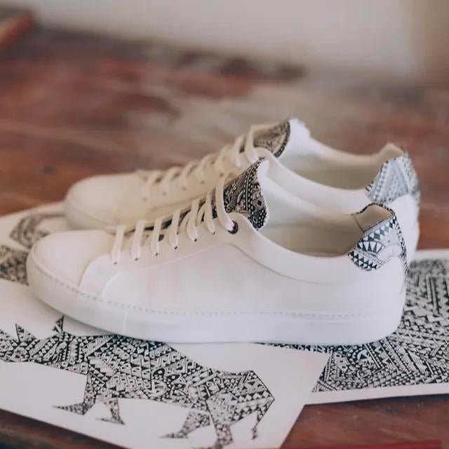 shoes BOSS HUGO BOSS MEISSEN MADE IN ITALY Size 43, Ophalen of Verzenden, Gedragen, Wit, Sneakers of Gympen