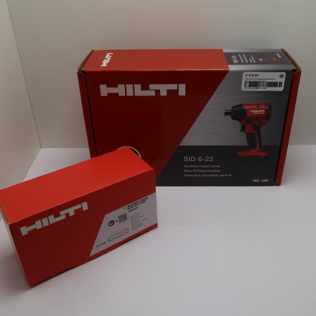 Hilti SID 6-22 Slagschroefmachine | Nieuw in Doos met Bon, Doe-het-zelf en Verbouw, Gereedschap | Boormachines, Niet ingevuld