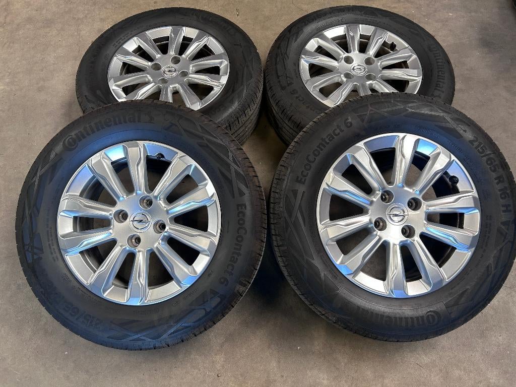 16 inch originele velgen + zomerbanden Opel Mokka, 16 inch, Banden en Velgen, Ophalen of Verzenden, Opel