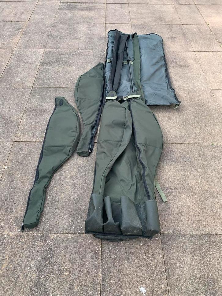 Soul Wanderer Foudraal - Complete voor 4 12 / 13ft Hengels, Watersport en Boten, Hengelsport | Karpervissen, Zo goed als nieuw