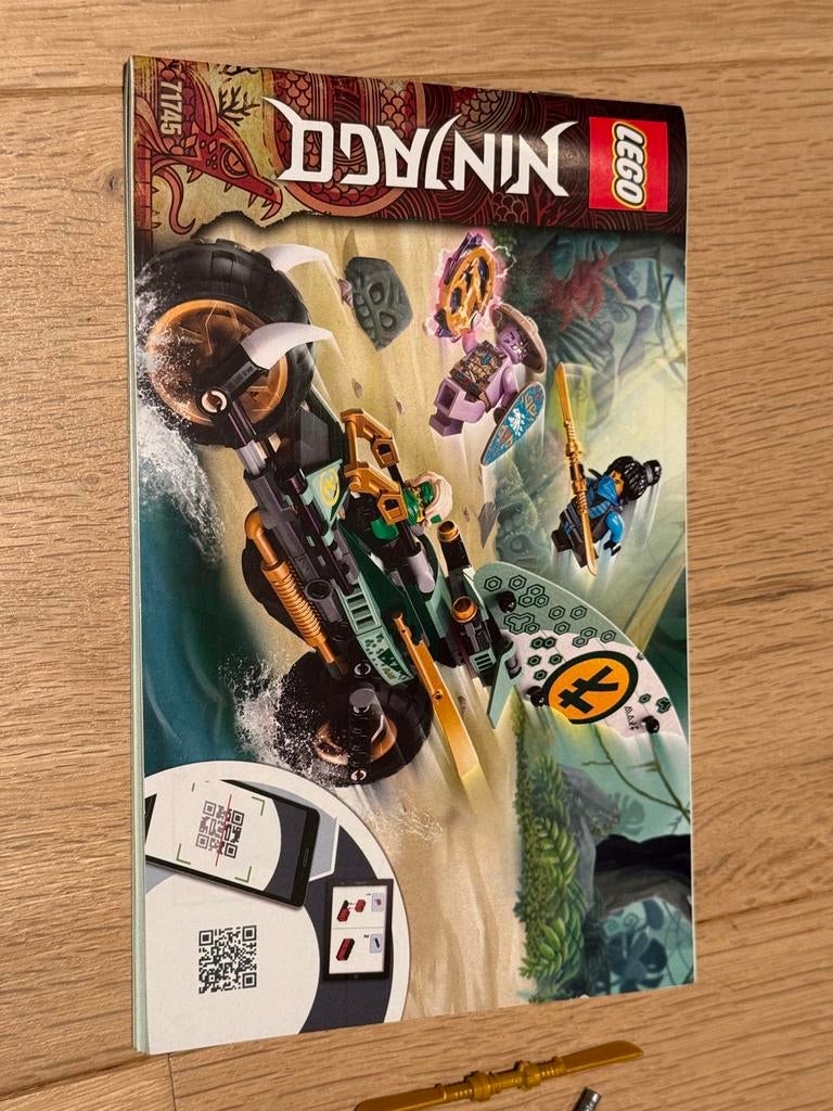 Lego Ninjago 71745 Lloyd's Jungle Chopper Bike compleet, Ophalen of Verzenden, Gebruikt, Complete set, Lego