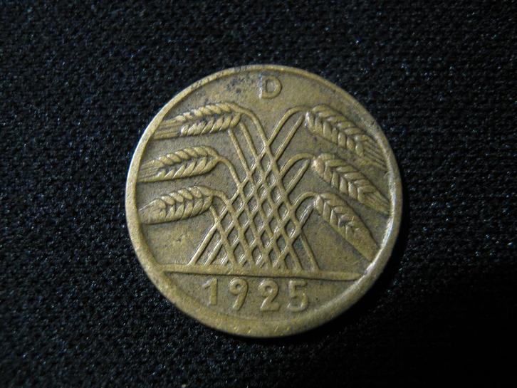 Weimar-Duitsland 5 Reichspfennig 1925, Munchen #26, Postzegels en Munten, Munten | Europa | Niet-Euromunten, Losse munt, Duitsland