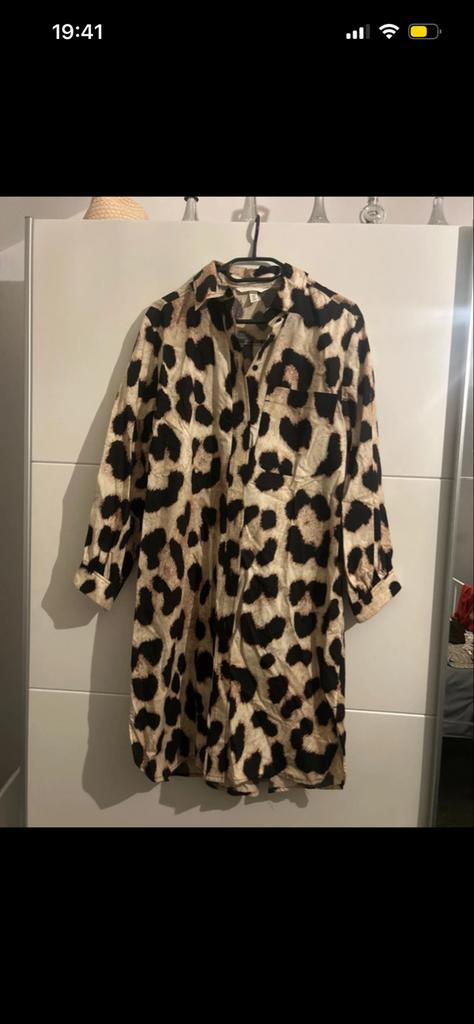 Panter jurk H&M maat S, Bruin, Ophalen of Verzenden, Maat 36 (S), Gedragen