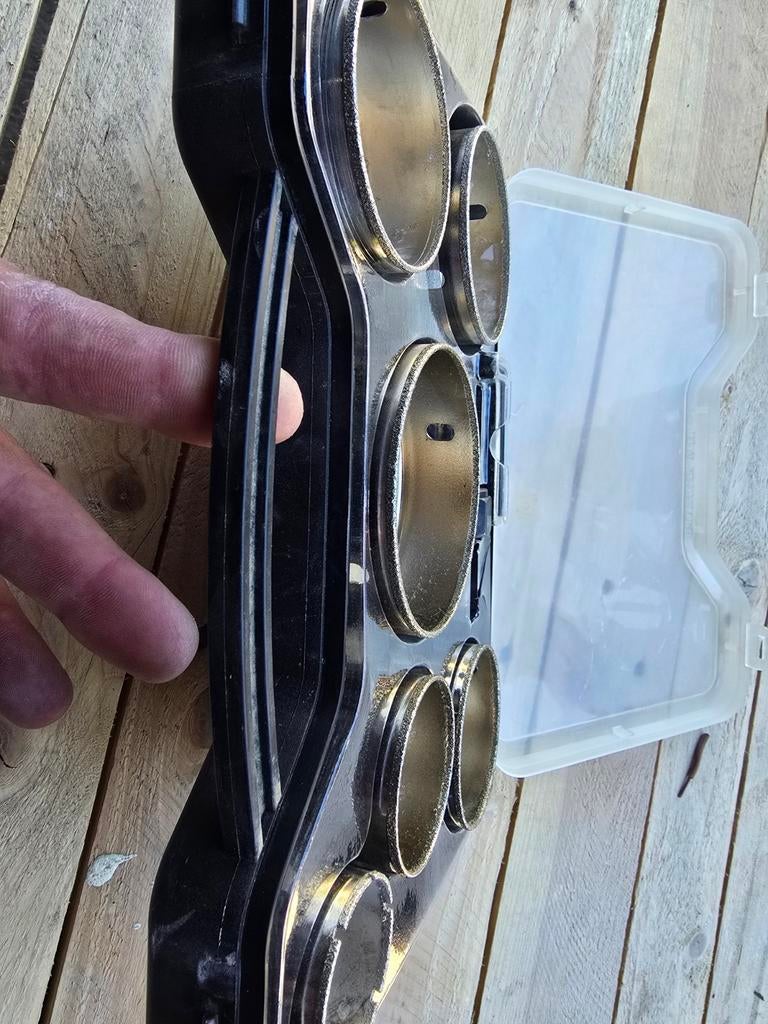 Diamant tegel gatenzaag set - Ongebruikt, Doe-het-zelf en Verbouw, Ophalen of Verzenden, Nieuw, Overige typen