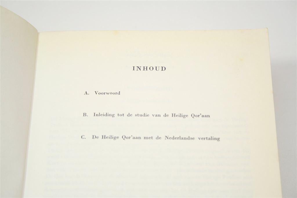De Heilige Qor'aan — Arabisch-Nederlands, Met Inleiding, Ophalen of Verzenden, Gelezen
