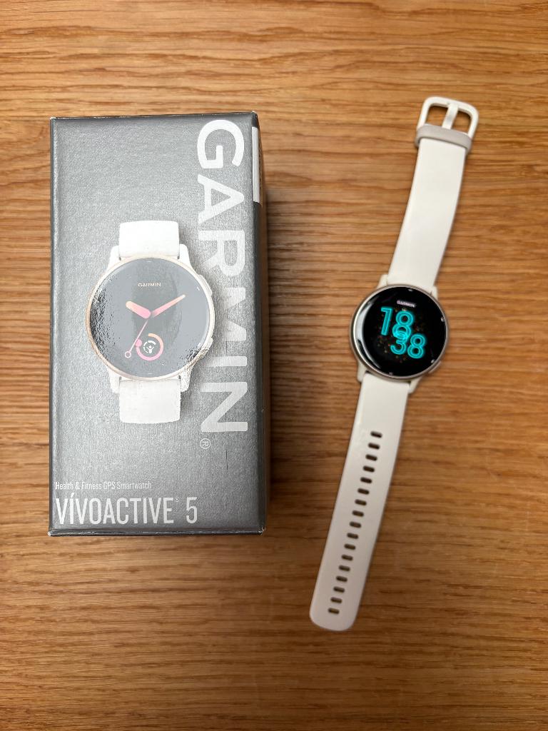 vivoactive 5, Gebruikt, Wit, Garmin, Ophalen of Verzenden