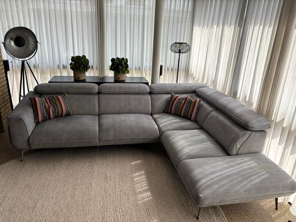 Xooon hoekbank bank Volare mint/grijs, Huis en Inrichting, Banken | Bankstellen, Ophalen, 250 tot 300 cm, Gebruikt, 100 tot 125 cm