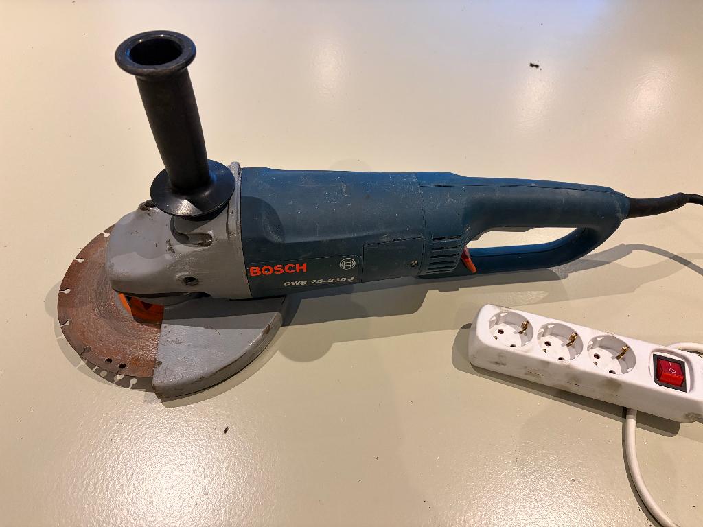 Bosch GWS 25-230 J Professional Haakse slijper, Doe-het-zelf en Verbouw, Ophalen, Gebruikt, 1000 watt of meer, Haakse handslijpmachine
