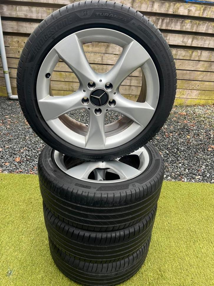 complete set zomerbanden  op LM velgen 5x112 225/45R17, Auto-onderdelen, Banden en Velgen, Banden en Velgen, Zomerbanden, 17 inch