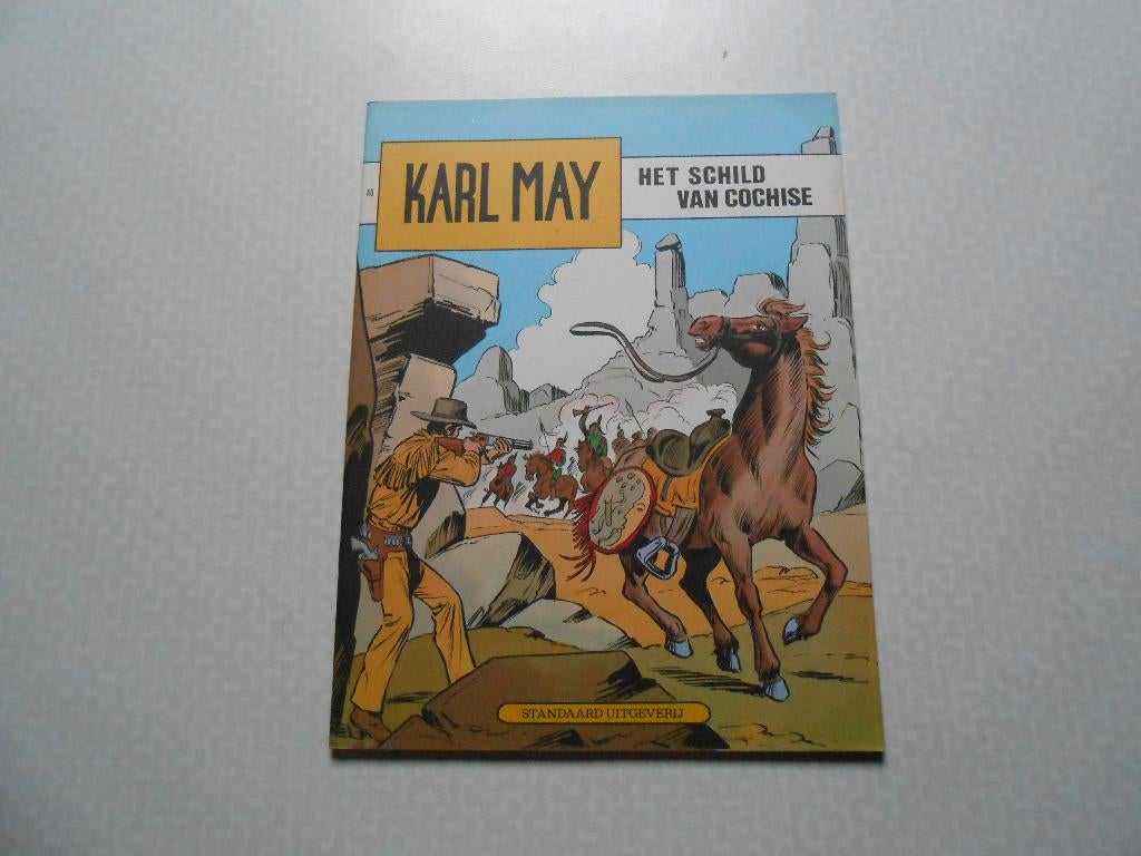 Karl May 40 Het schild van Cochise 1974 1 ste druk., Willy Vandersteen, Eén stripboek, Nieuw, Ophalen of Verzenden