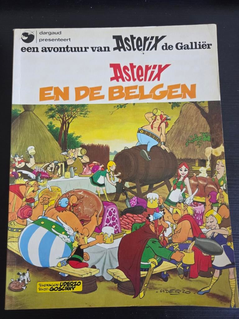 Asterix en de Belgen - Klassiek stripboek, Boeken, Eén stripboek, Ophalen, Gelezen, René Goscinny (tekst), Albert Uderzo (tekeningen)