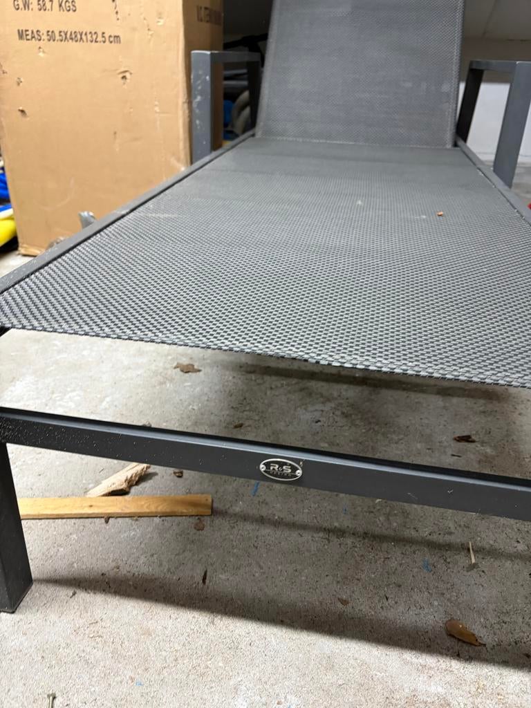 Ligbed / Tuinbed - Verstelbaar en Comfortabel, Tuin en Terras, Ligbedden, Ophalen of Verzenden, Gebruikt, Aluminium, Verstelbaar