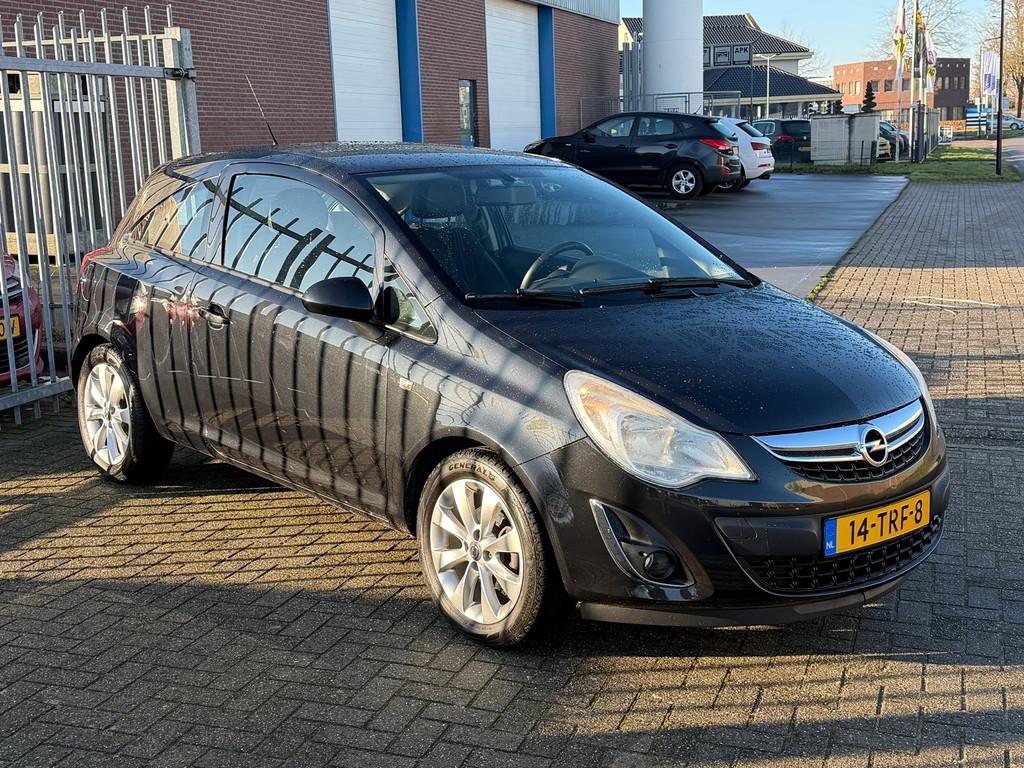 Opel Corsa 1.2-16V Anniversary Edition 86PK! NL AUTO NAP! Cr, Voorwielaandrijving, Euro 5, Zwart, 4 cilinders