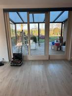 Grote schuifpui met dubbelglas en rolluik, Ophalen, Gevelraam of Ruit, Gebruikt, 160 cm of meer