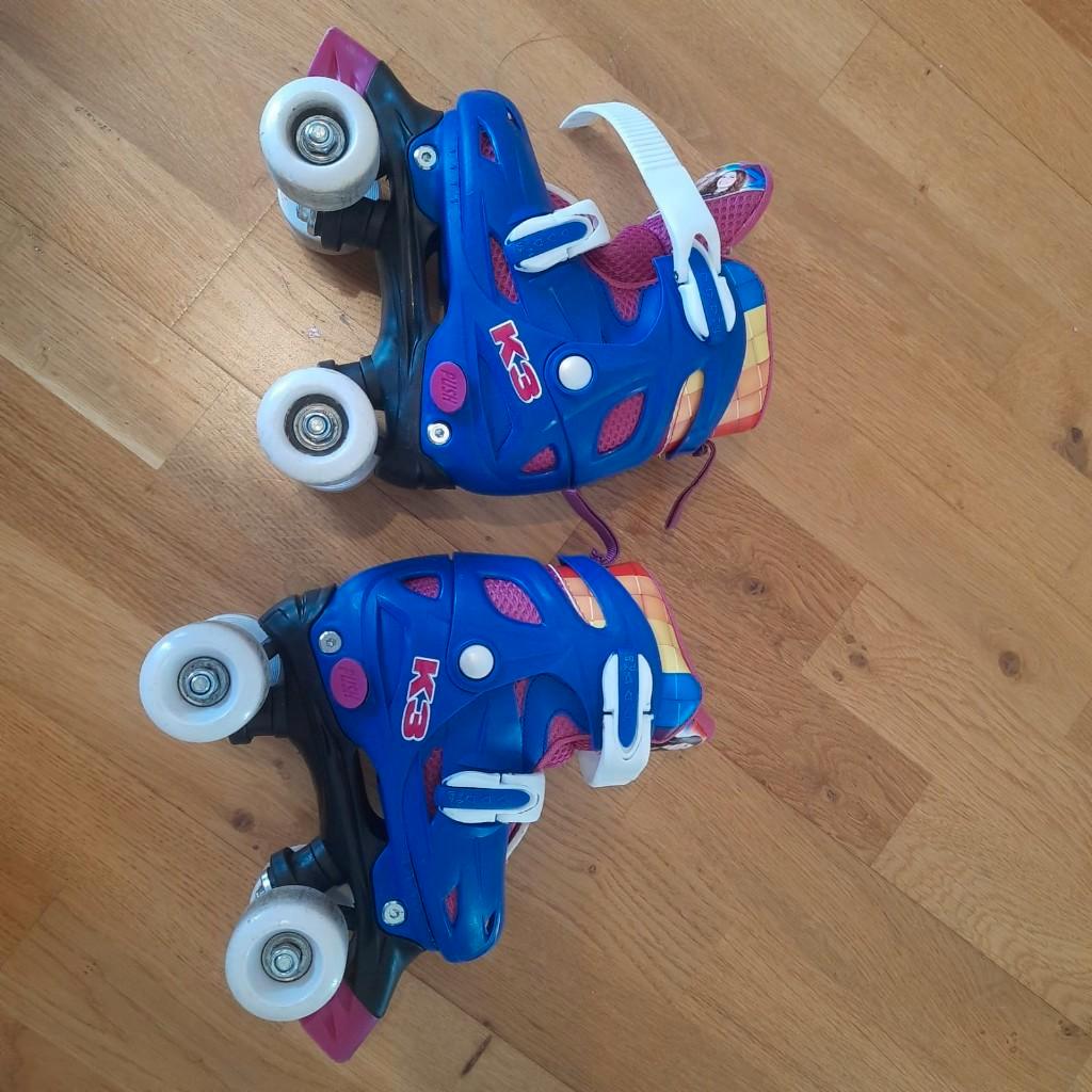 blue K3 roller skates, Ophalen