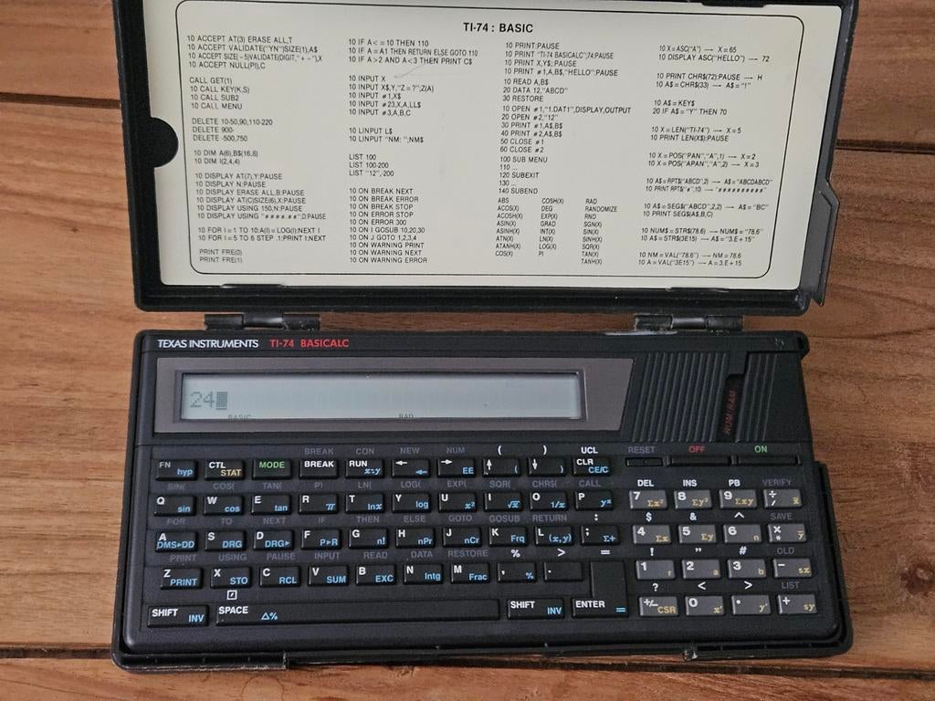 Texas instruments TI-74 BASICALC werkend&compleet, Ophalen of Verzenden