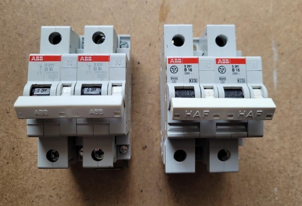 ABB Hager Schneider EMAT aardlekschakelaar zekeringautomaat, Ophalen of Verzenden, Gebruikt, Overige typen