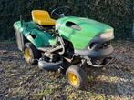 John Deere Zitmaaier met opvangbak en maaidek 17.5pk, Ophalen of Verzenden, Gebruikt, Opvangbak, 90 tot 120 cm