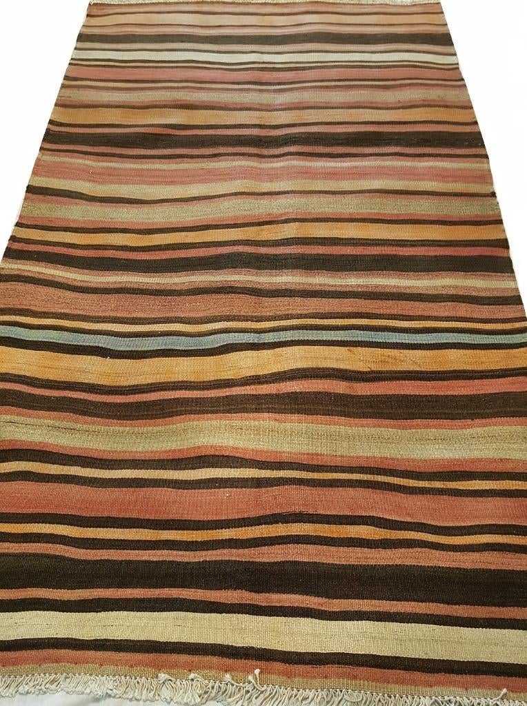 Perzische tapijt Ardabil kelim 265 x138/Kleed/Kussen/Oosters, 100 tot 150 cm, Www.simatapijten.nl, 200 cm of meer, Ophalen of Verzenden