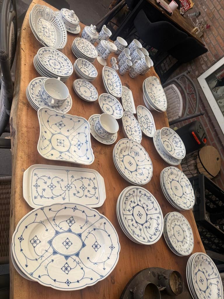 Jäger Eisenberg Servies -  Blauw Uienpatroon, Ophalen, Gebruikt, Overige stijlen, Porselein