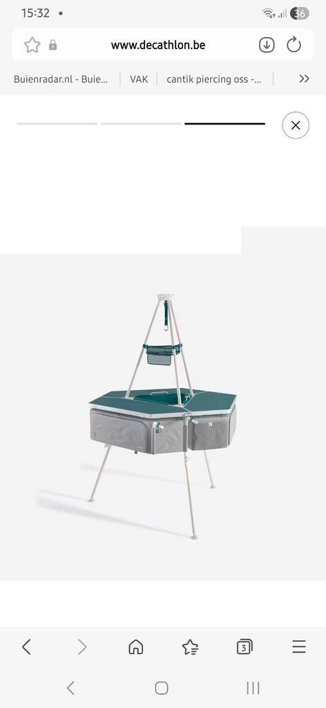 Decathlon Camping Keuken / Opbergunit, Caravans en Kamperen, Kampeeraccessoires, Gebruikt, Ophalen