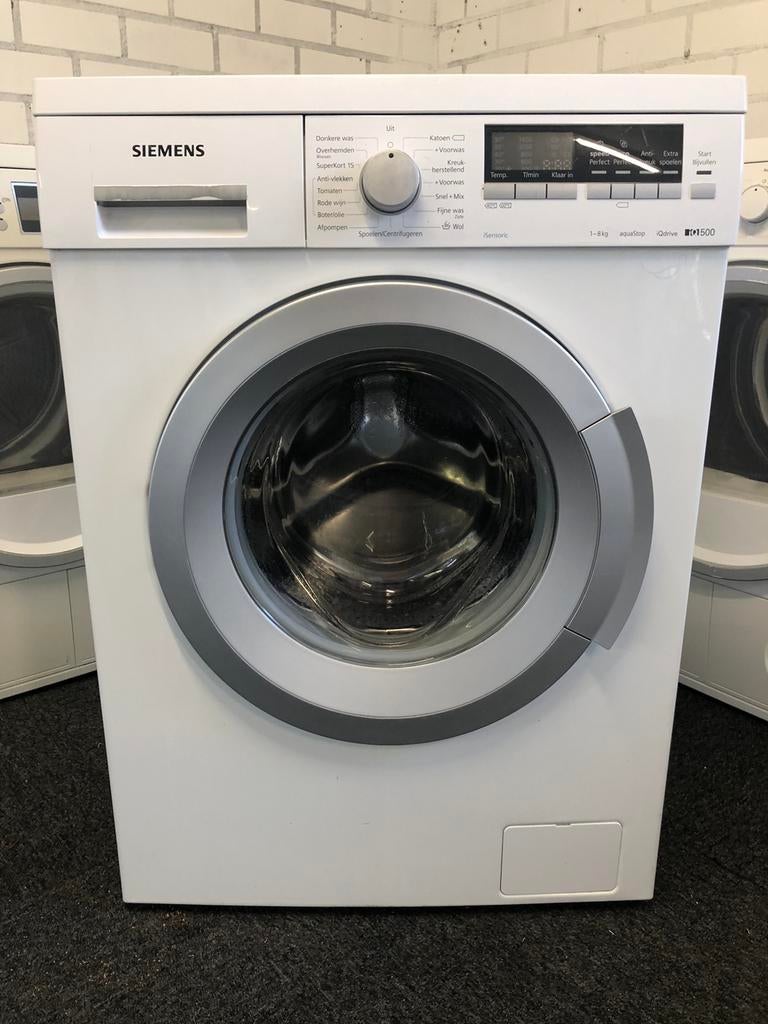 €249 A+++ 8kg Wasmachine Siemens iQ500 MET GARANTIE, Ophalen, Minder dan 85 cm, 8 tot 10 kg, Kort programma