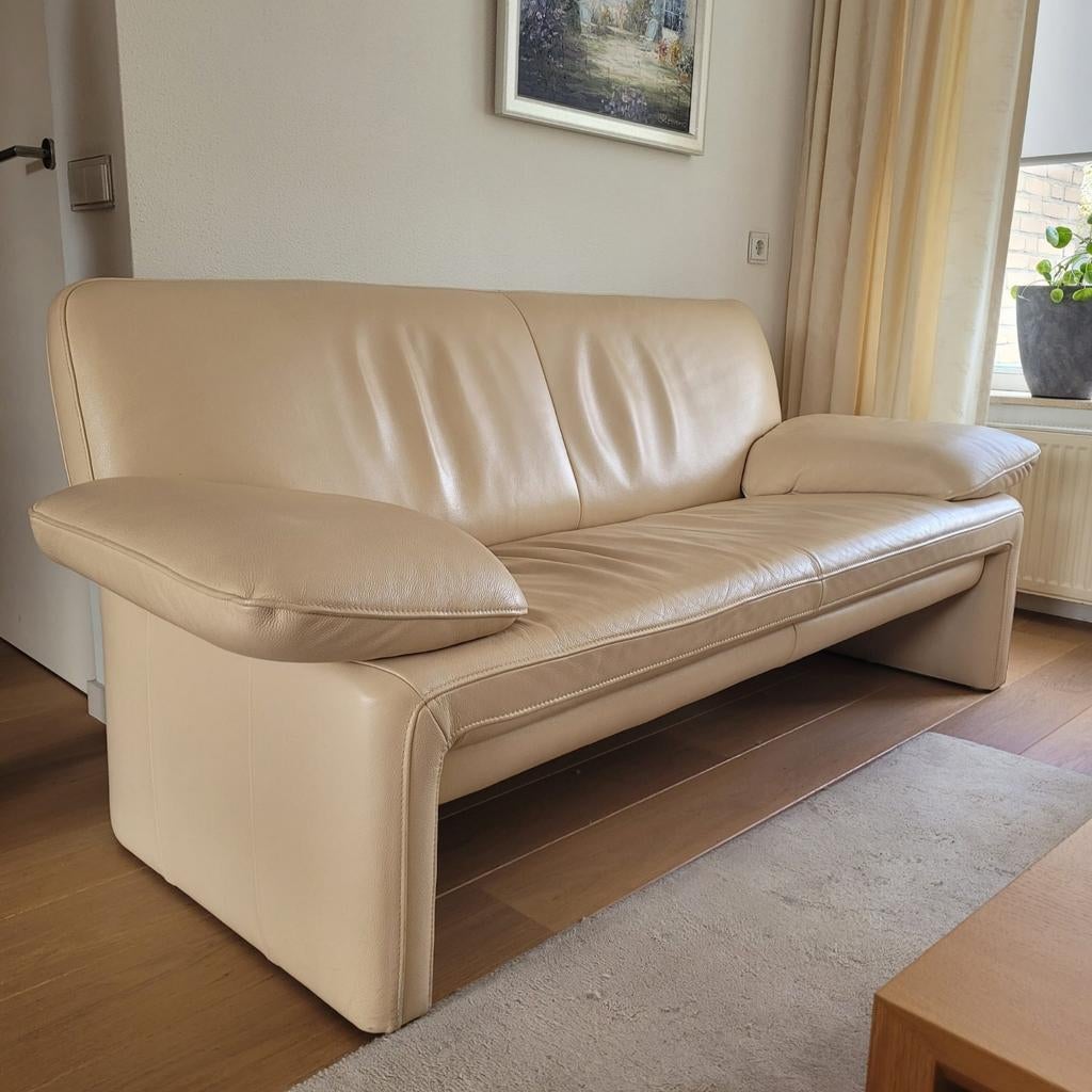 Jori Linea JR 8700 lederen bank, Ophalen, Gebruikt, 75 tot 100 cm, Tweepersoons