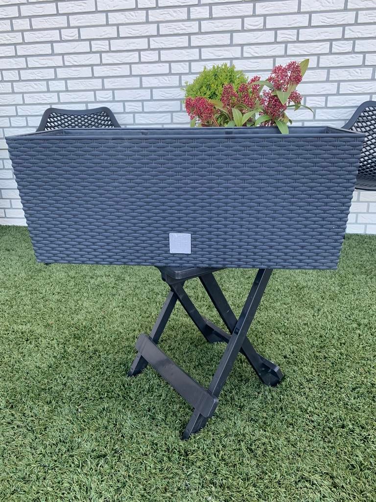 Planten bak kleur antraciet geschikt voor buiten, Ophalen, Zo goed als nieuw