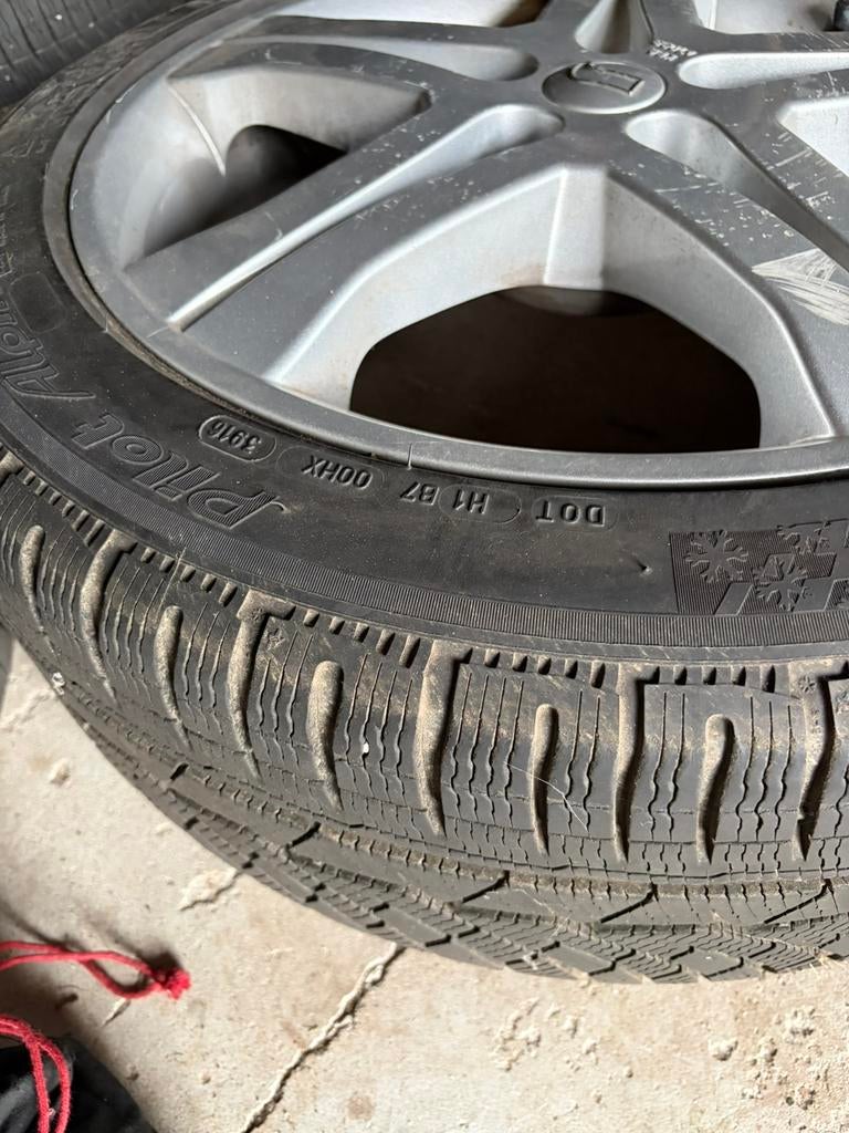 Velg met (winter) band 245/45 r18 set van 4, Ophalen, Gebruikt