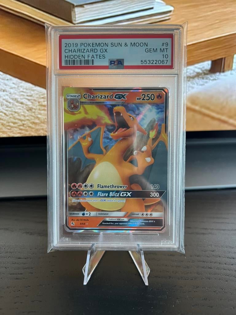 Charizard GX #9 PSA 10, Hobby en Vrije tijd, Verzamelkaartspellen | Pokémon, Ophalen, Nieuw, Losse kaart, Foil