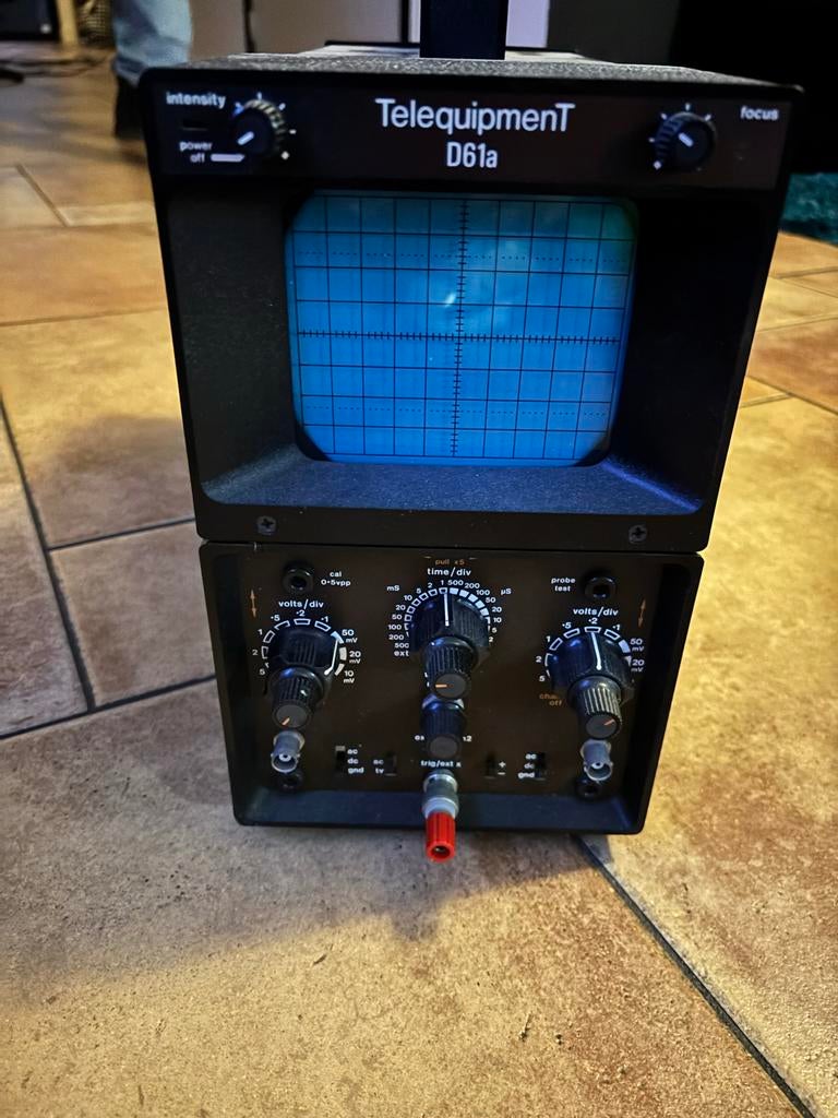 Telequipment D61a oscilloscoop - Vintage meetapparatuur, Ophalen of Verzenden
