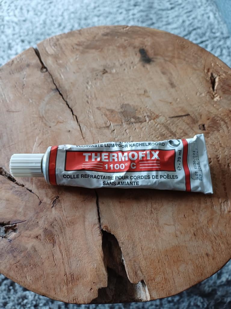 Thermofix hittebestendige lijm voor kachelkoord, Ophalen of Verzenden
