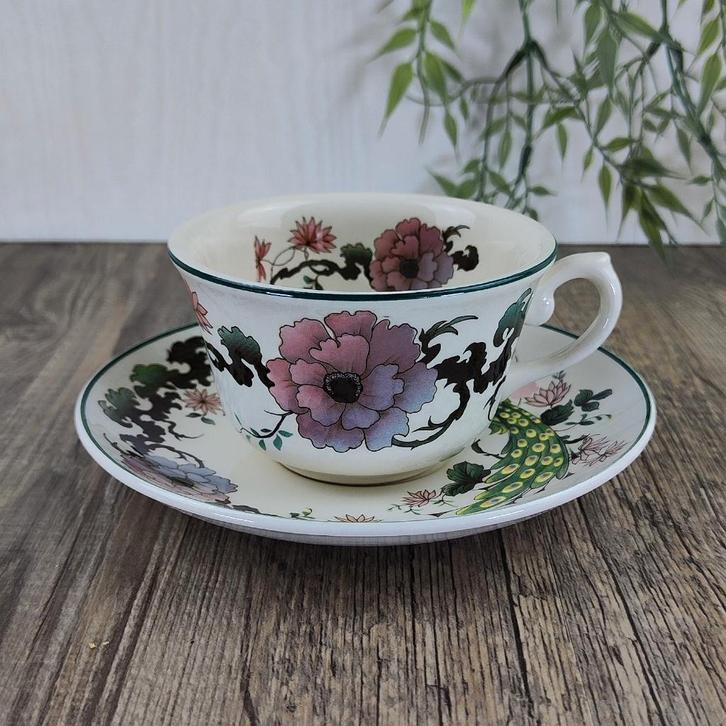 Myott Meakin Dynasty Collection: Exotic Theekop en Schotel, Antiek en Kunst, Antiek | Servies los, Ophalen of Verzenden