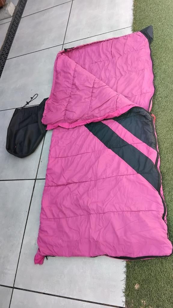 Roze slaapzak voor meiden, 150 cm, warm, Ophalen of Verzenden, Gebruikt