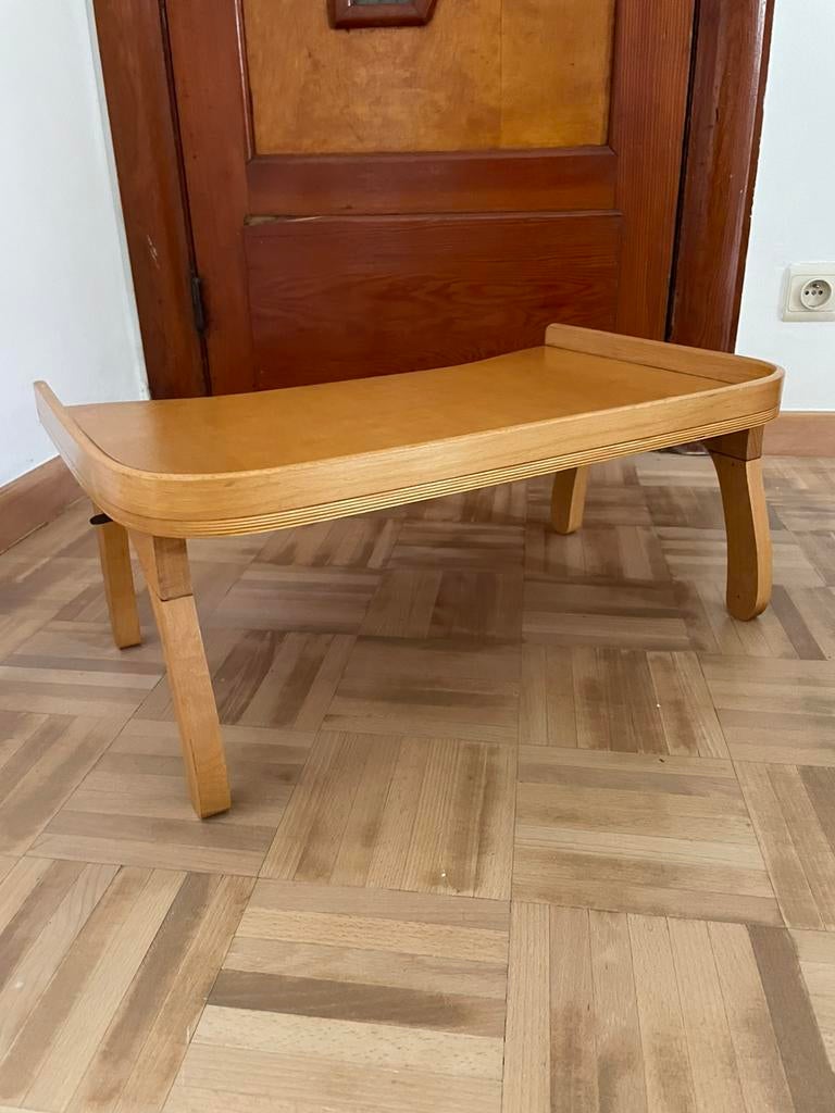 Bijzettafel voor op bed of in de zetel, Minder dan 55 cm, Rond, Ophalen of Verzenden, Zo goed als nieuw