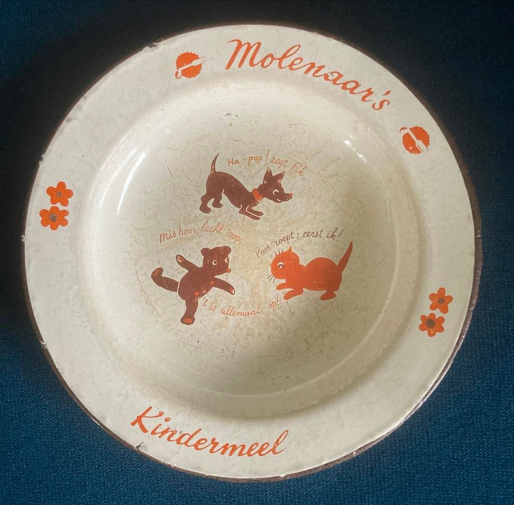 Molenaars kindermeel bordje, Antiek en Kunst, Ophalen of Verzenden