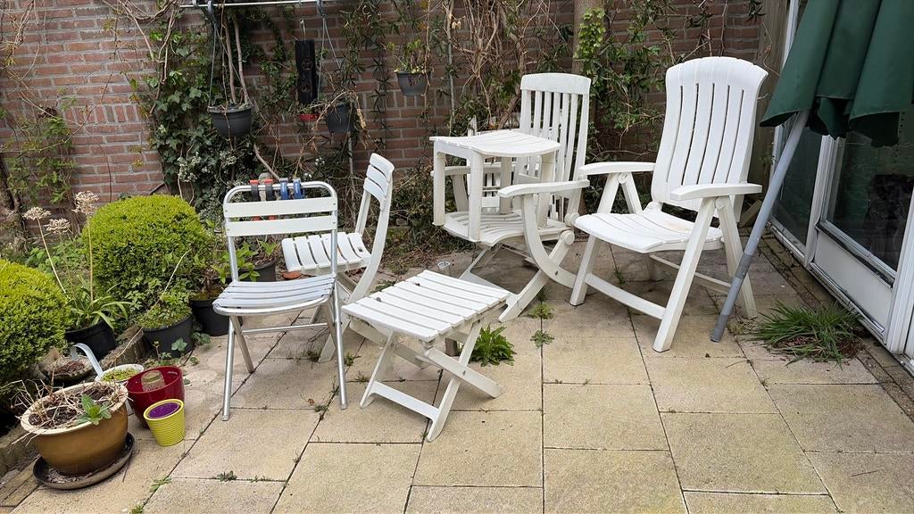 Tuinmeubelen Gratis, Ophalen, Zo goed als nieuw