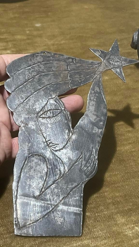 brutalist mysterieus wicca sierraad alziend oog ster occult, Ophalen of Verzenden