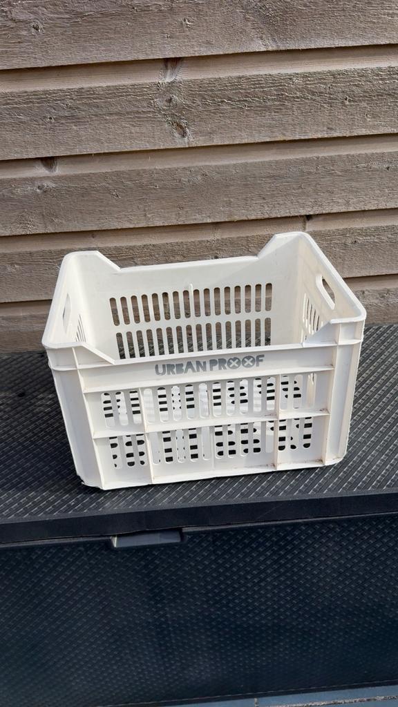 Fietskrat wit, Ophalen of Verzenden, Zo goed als nieuw