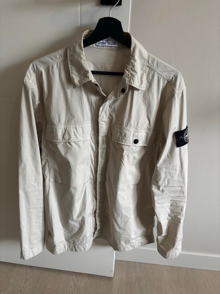 Stone Island Overshirt Beige Maat S, Ophalen of Verzenden, Nieuw, Beige, Halswijdte 38 (S) of kleiner