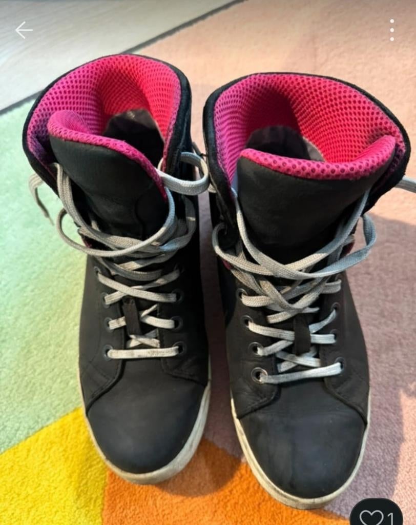 Motor schoenen maat 40 - Zwart met roze accenten, Ophalen of Verzenden