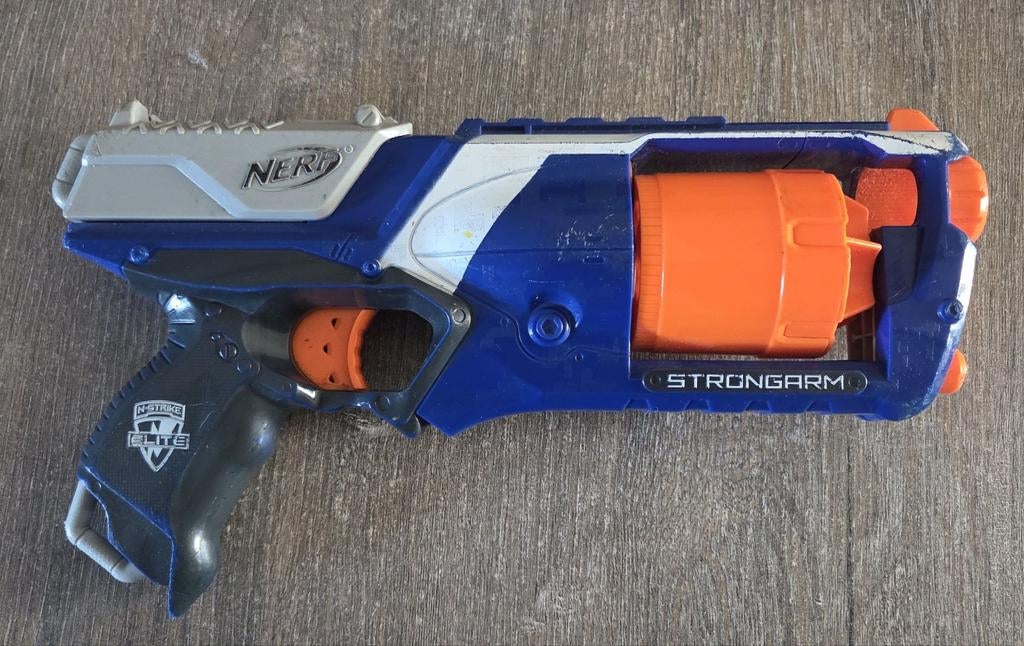 Nerf N-Strike Elite Strongarm Blaster, Ophalen of Verzenden, Gebruikt, Jongen of Meisje