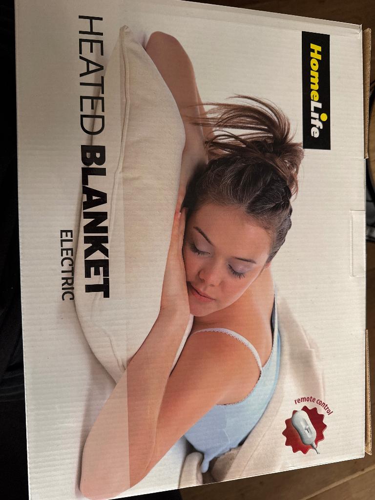 Electric Heated blanket, Ophalen, Eenpersoons, Wit, Nieuw