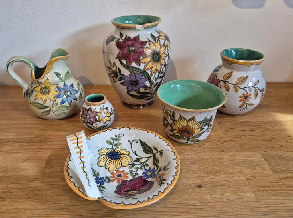 set Zenith Gouda Plateel - Handgeschilder, Ophalen