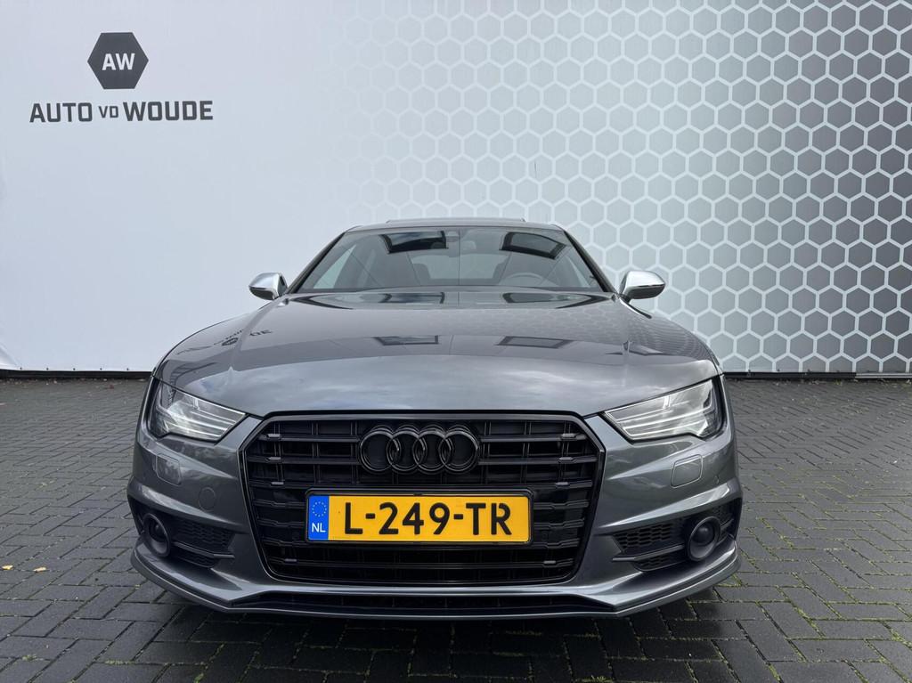 Audi S7 4.0 TFSI S7 RS7 quattro Leder Matrix Schuifdak 450PK, Automaat, Gebruikt, 4 stoelen, 120 €/maand
