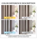 Verduisterende Gordijnen set 245 x 140 Ecru licht-bruin NEW, Bruin, 100 tot 150 cm, 200 cm of meer, Nieuw