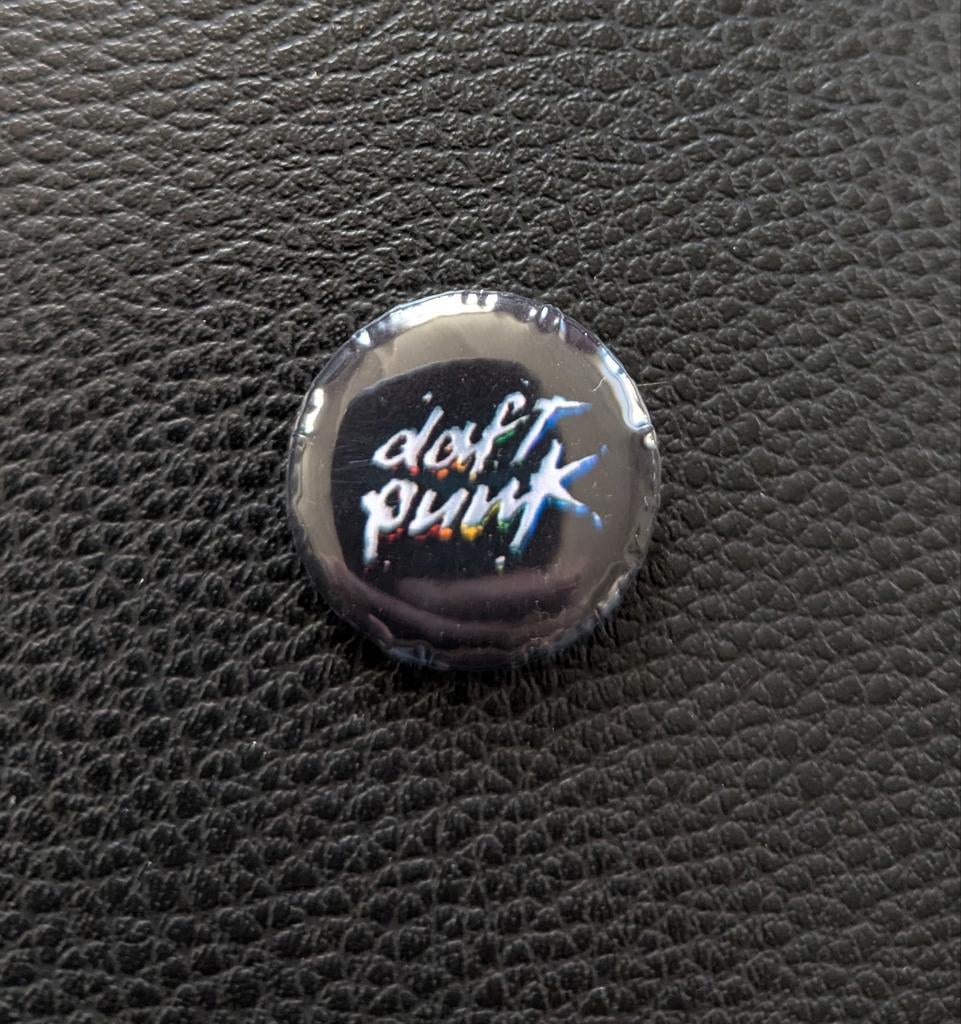 Daft Punk – 25 mm button – zwart, Ophalen of Verzenden